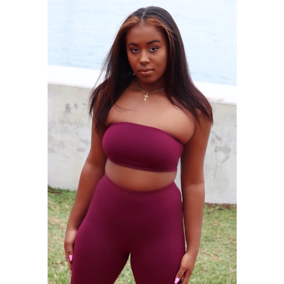 Last One ❗️Heiress Biker Set In Berry - Picture 2 of 2